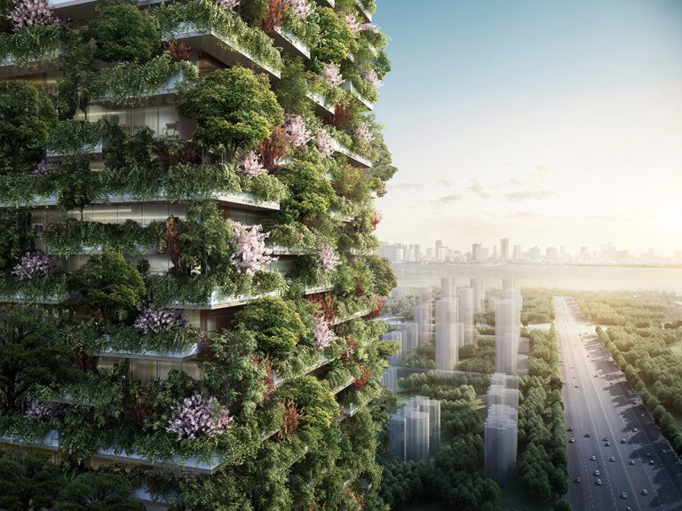 Fantastický projekt roste po Itálii i v Asii: zelená věž plná stromů a keřů